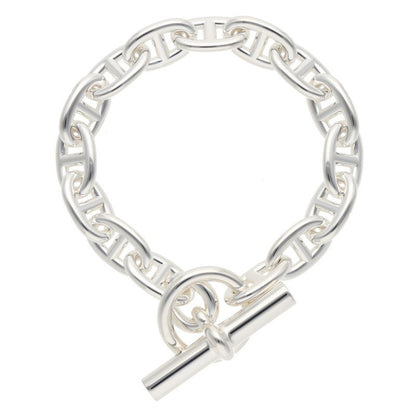 HERMES Chaine d'Ancre MM Silver Bracelet Size ONE SIZE