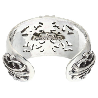 Chrome Hearts FLRL CRS CUFF Floral Cross Wide Size ONE SIZE