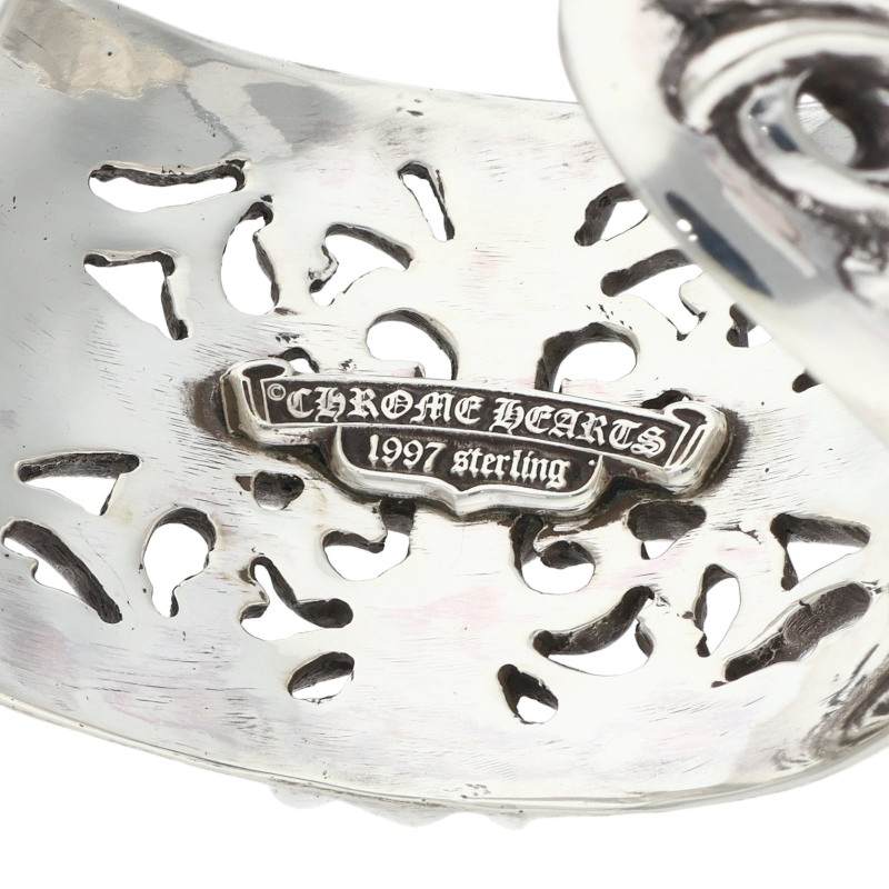 Chrome Hearts FLRL CRS CUFF Floral Cross Wide Size ONE SIZE