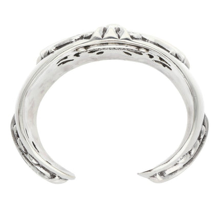 Chrome Hearts FLRL CRS CUFF Floral Cross Wide Size ONE SIZE