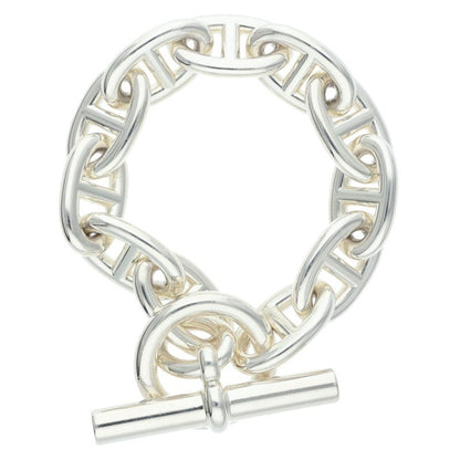 HERMES Chaine d'Ancre TGM Silver Bracelet 925 Size ONE SIZE