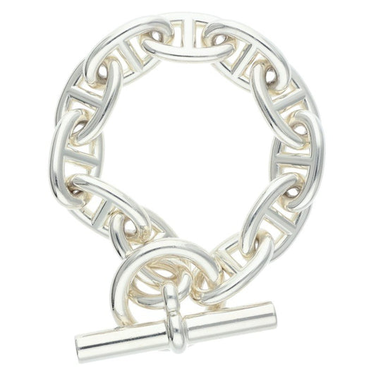 HERMES Chaine d'Ancre TGM Silver Bracelet 925 Size ONE SIZE