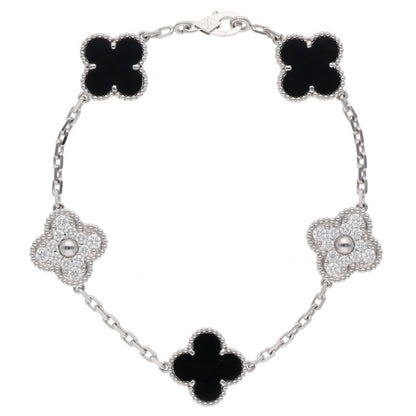 VANCLEEF & ARPELS Vintage Alhambra 18K WG 5P Size ONE SIZE