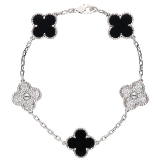 VANCLEEF & ARPELS Vintage Alhambra 18K WG 5P Size ONE SIZE