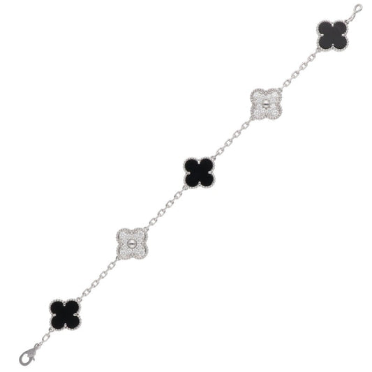 VANCLEEF & ARPELS Vintage Alhambra 18K WG 5P Size ONE SIZE