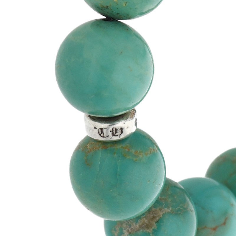 Chrome Hearts 12mm Turquoise Bead Bracelet 925 Size ONE SIZE