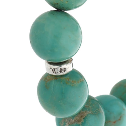 Chrome Hearts 12mm Turquoise Bead Bracelet 925 Size ONE SIZE