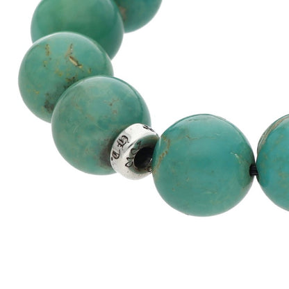 Chrome Hearts 12mm Turquoise Bead Bracelet 925 Size ONE SIZE
