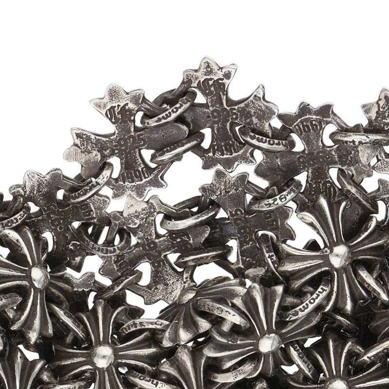 Chrome Hearts CH Plus Chain Mail Bracelet 925 Size ONE SIZE