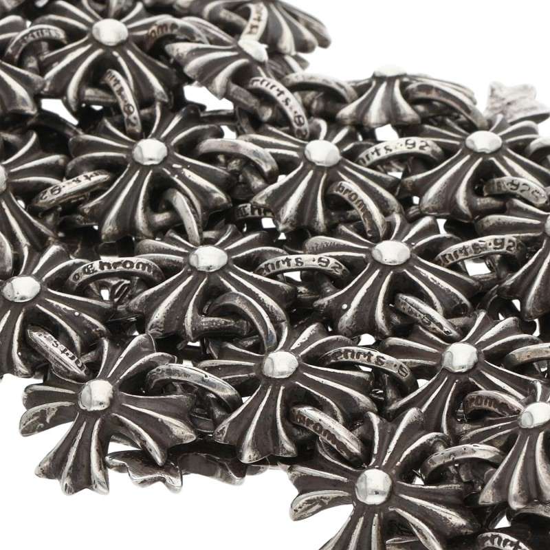 Chrome Hearts CH Plus Chain Mail Bracelet 925 Size ONE SIZE