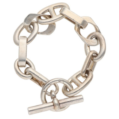 HERMES Alea GM Ag925 Silver Bracelet Size ONE SIZE