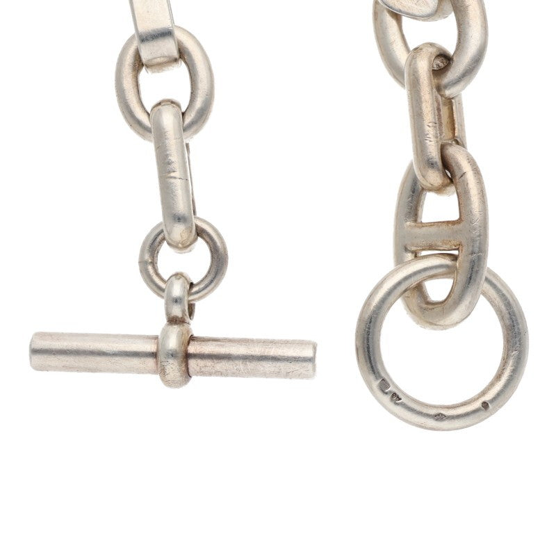 HERMES Alea GM Ag925 Silver Bracelet Size ONE SIZE