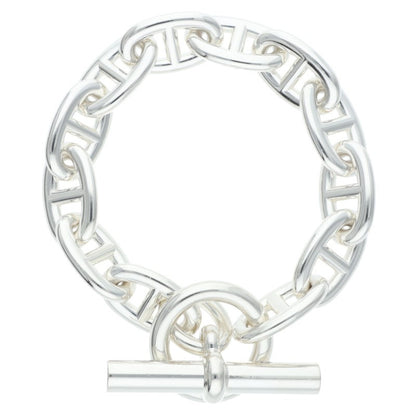 HERMES Chaine d'Ancre TGM Silver Bracelet Size ONE SIZE