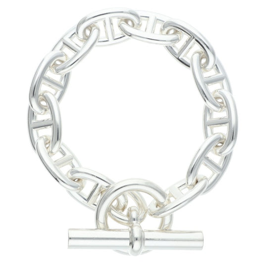 HERMES Chaine d'Ancre TGM Silver Bracelet Size ONE SIZE