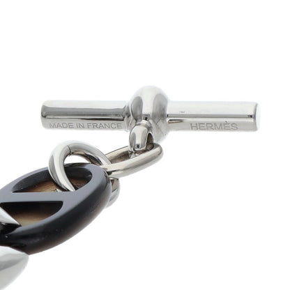 HERMES Chaine d'Ancre Rivage Silver & Black Size ONE SIZE