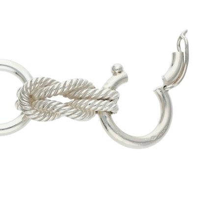 HERMES Audierne GM Silver Bracelet Size ONE SIZE