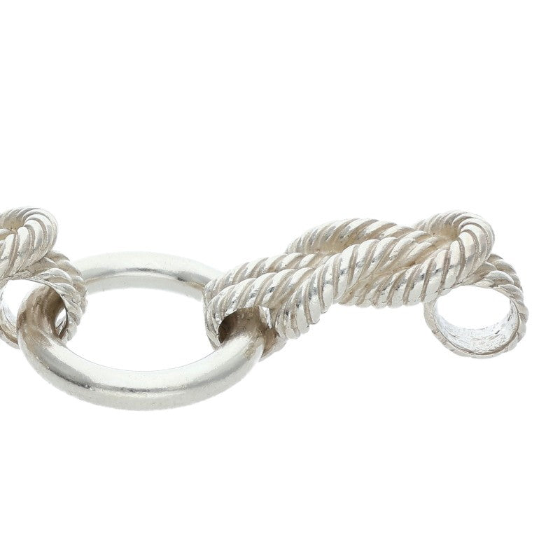 HERMES Audierne GM Silver Bracelet Size ONE SIZE