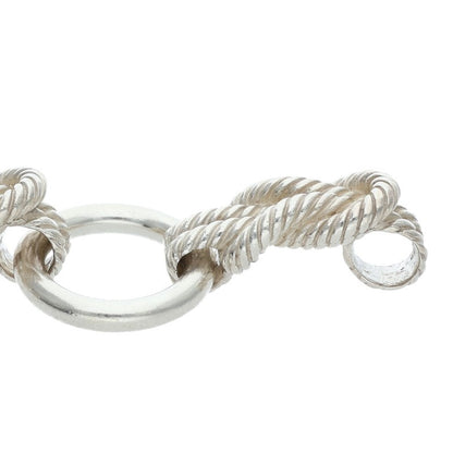 HERMES Audierne GM Silver Bracelet Size ONE SIZE