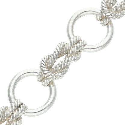 HERMES Audierne GM Silver Bracelet Size ONE SIZE