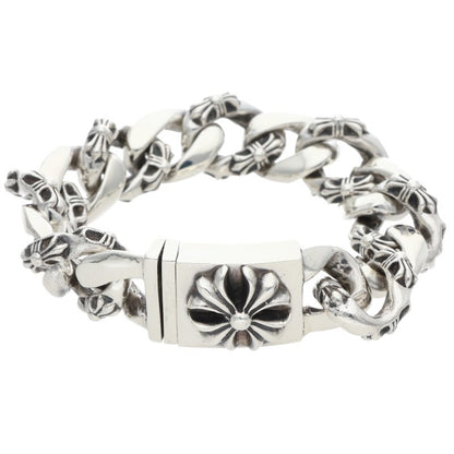 Chrome Hearts Fancy Large Box ID Bracelet 925 Size 13LINK