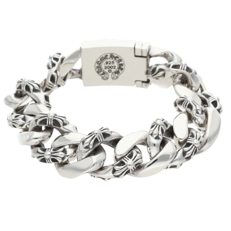 Chrome Hearts Fancy Large Box ID Bracelet 925 Size 13LINK