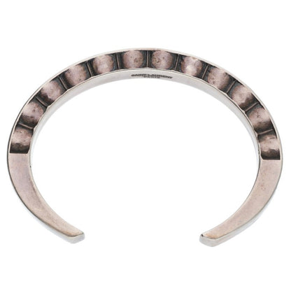 SAINT LAURENT PARIS Patterned Silver Cuff Size ONE SIZE