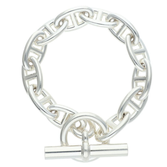 HERMES Chaine d'Ancre GM Silver Bracelet Size ONE SIZE