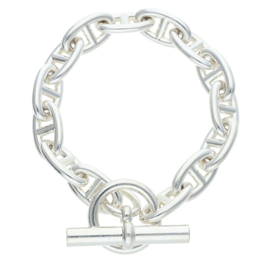 HERMES Chaine d'Ancre GM Silver Bracelet Size ONE SIZE