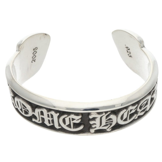Chrome Hearts Scroll Label Cuff Bracelet 925 Size ONE SIZE