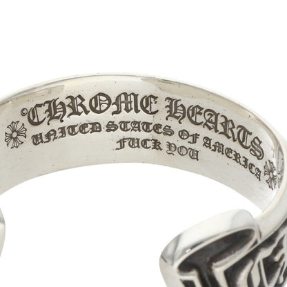 Chrome Hearts Scroll Label Cuff Bracelet 925 Size ONE SIZE