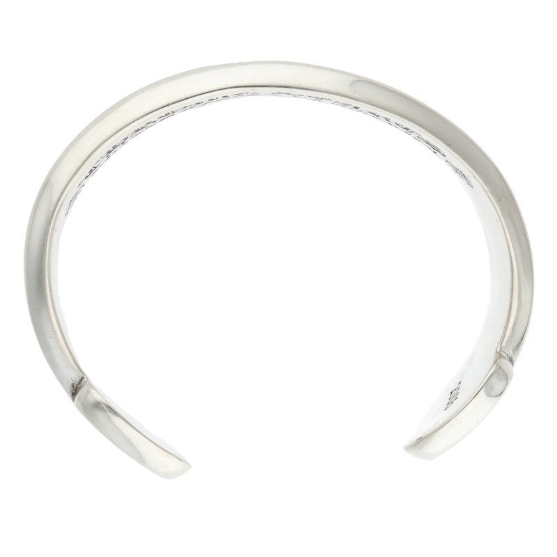 Chrome Hearts Scroll Label Cuff Bracelet 925 Size ONE SIZE