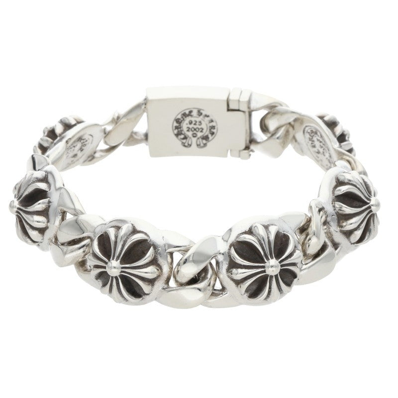 Chrome Hearts CROSS LINK Silver Bracelet Size ONE SIZE