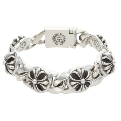 Chrome Hearts CROSS LINK Silver Bracelet Size ONE SIZE