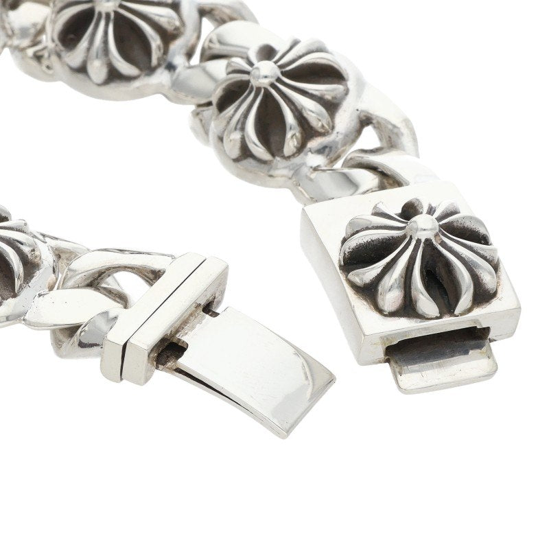 Chrome Hearts CROSS LINK Silver Bracelet Size ONE SIZE