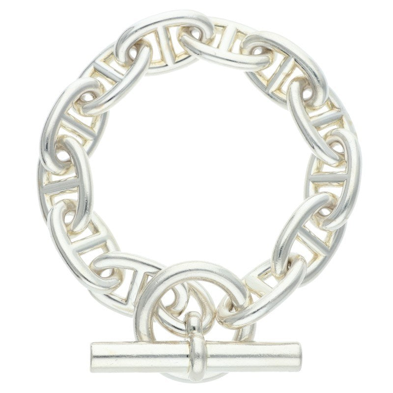 HERMES Chaine d'Ancre TGM Silver Bracelet Size ONE SIZE