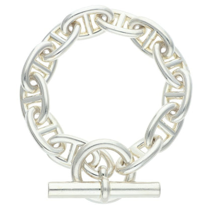 HERMES Chaine d'Ancre TGM Silver Bracelet Size ONE SIZE