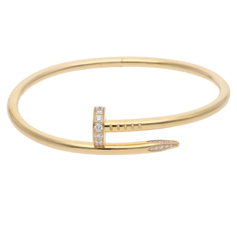Cartier Juste Un Clou K18YG Half Diamond Size ONE SIZE