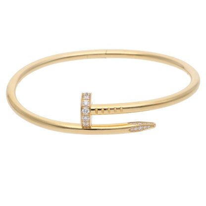 Cartier Juste Un Clou K18YG Half Diamond Size ONE SIZE
