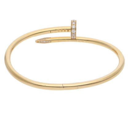 Cartier Juste Un Clou K18YG Half Diamond Size ONE SIZE