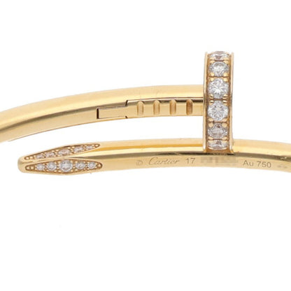 Cartier Juste Un Clou K18YG Half Diamond Size ONE SIZE