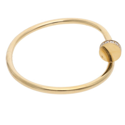 Cartier Juste Un Clou K18YG Half Diamond Size ONE SIZE