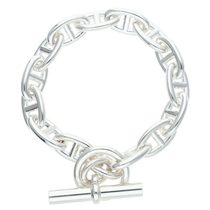 HERMES Chaine d'Ancre GM Silver Bracelet Size ONE SIZE