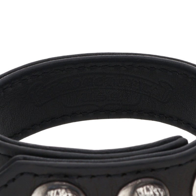 Chrome Hearts Claw 3BTN 2SNP Leather Bracelet Size ONE SIZE