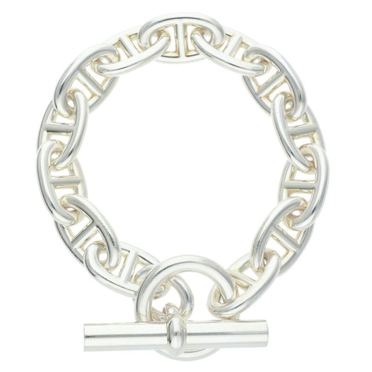 HERMES Chaine d'Ancre TGM Silver Bracelet 925 Size ONE SIZE