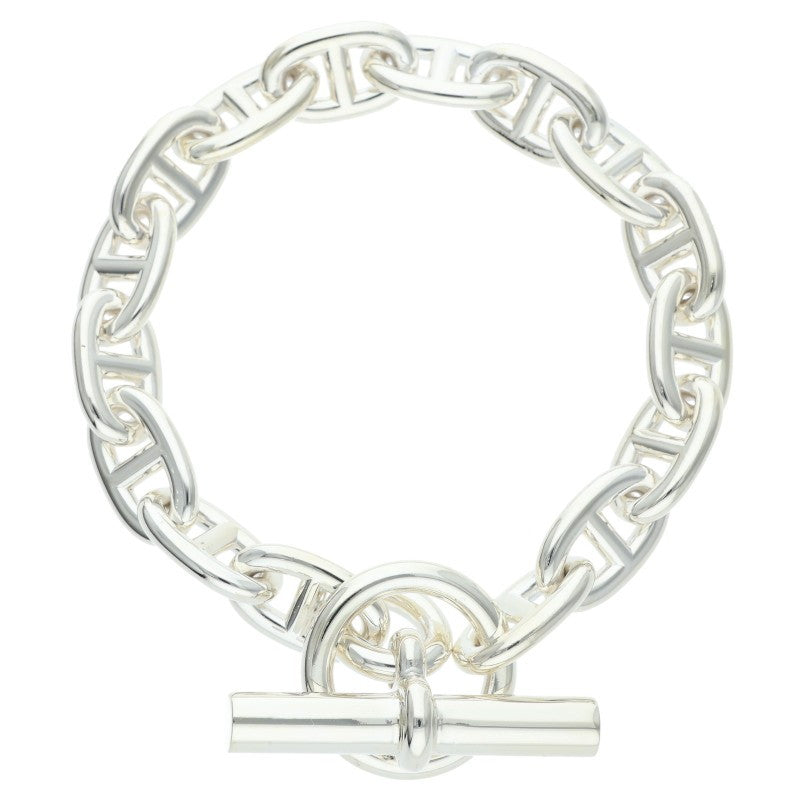 HERMES Chaine d'Ancre MM Silver Bracelet 925 Size ONE SIZE
