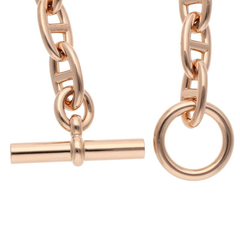 HERMES Chaine d'Ancre GM 18K Pink Gold Size ONE SIZE