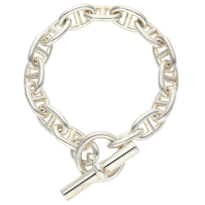 HERMES Chaine d'Ancre MM Silver Bracelet Size ONE SIZE