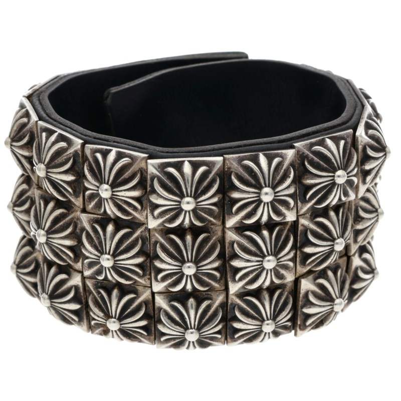 Chrome Hearts Zero Stud Leather Bracelet Size ONE SIZE