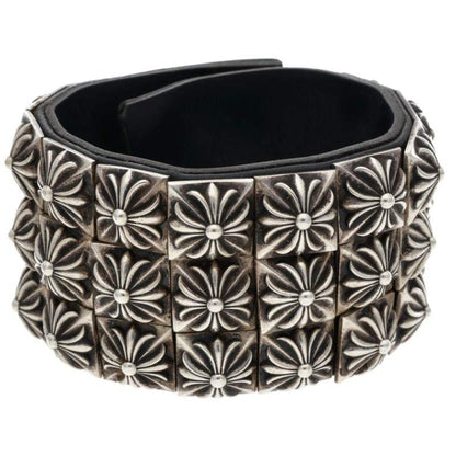 Chrome Hearts Zero Stud Leather Bracelet Size ONE SIZE