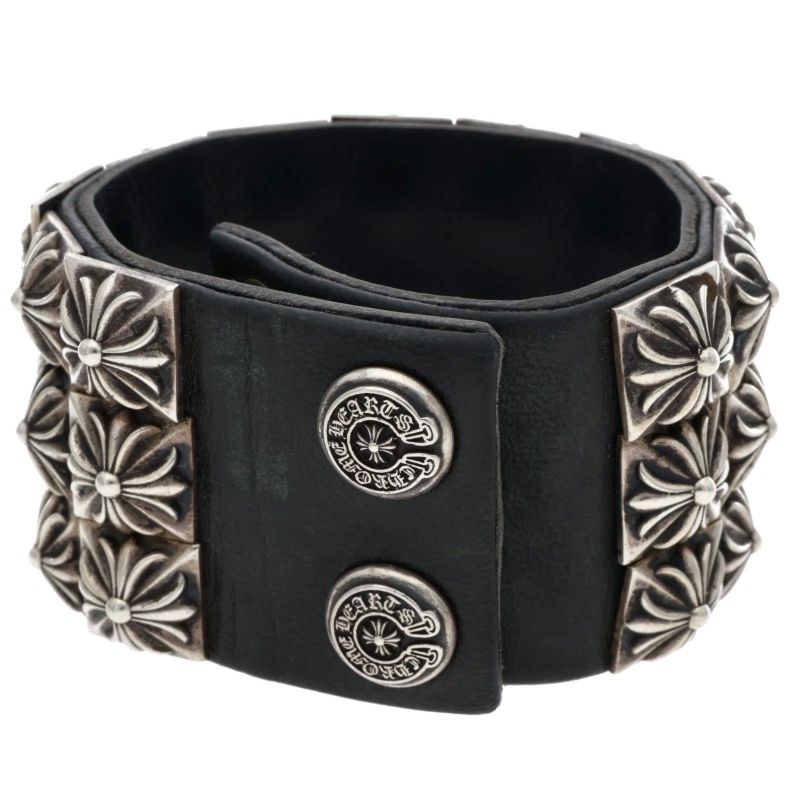 Chrome Hearts Zero Stud Leather Bracelet Size ONE SIZE